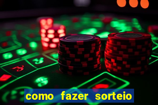 como fazer sorteio de cores online